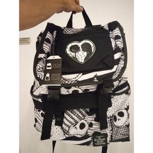 New Disney The Nightmare Before Christmas Jack & Sally Halloween Slouch Backpack